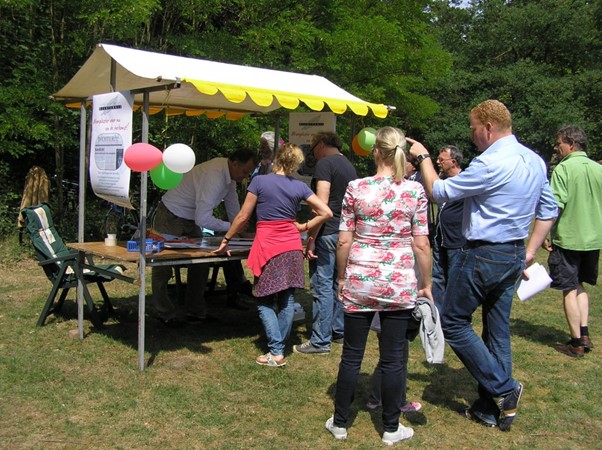 Standje van BBD bij bosmiddag 2011